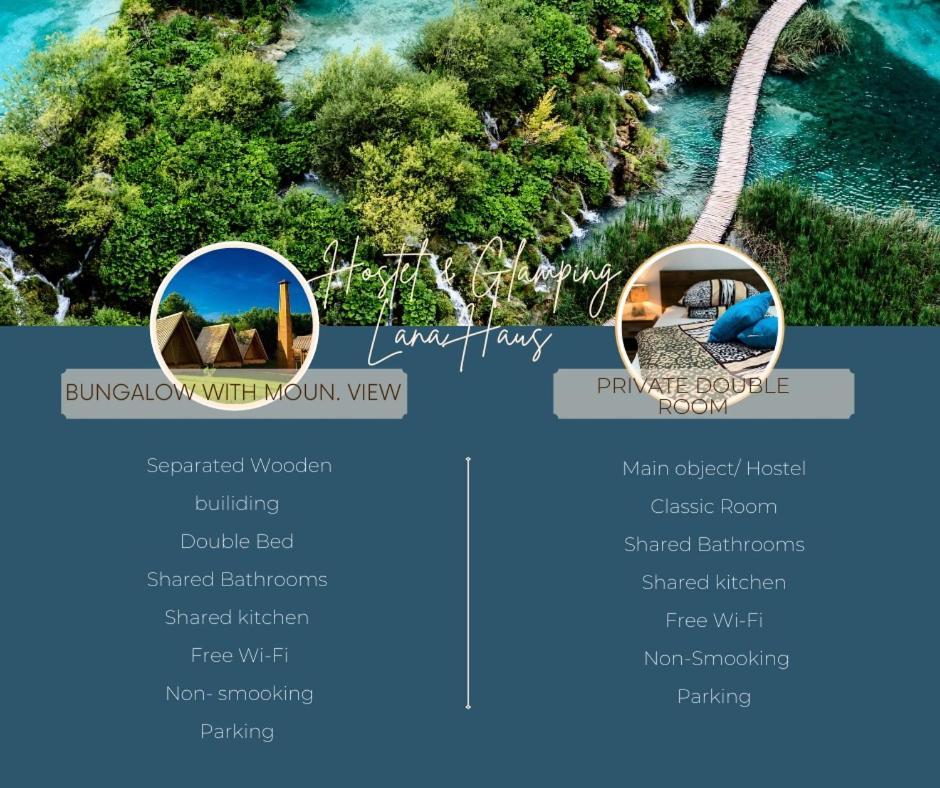 Rooms & Glamping Lana Haus Licko Petrovo Selo Bagian luar foto